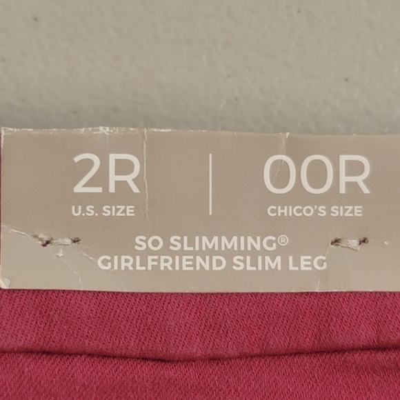 Chicos So Slimming Girlfriend Slim Leg Jeans 00R (US 2R) NEW - Picture 16 of 16